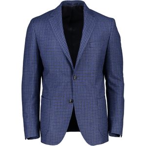 Dressler colbert blauw geruit slim fit