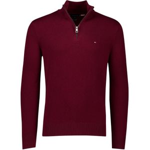 Tommy Hilfiger half zip trui rood