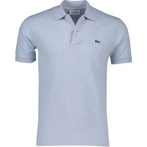 Lacoste polo wijde fit lichtblauw gemêleerd