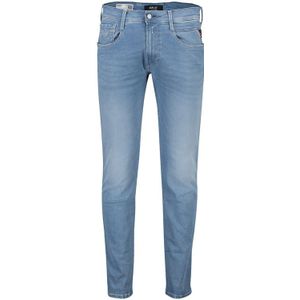 Replay jeans blauw Anbass Slim Fit katoen zonder omslag