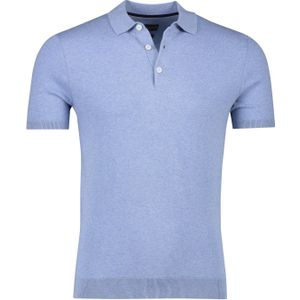 Cavallaro polo slim fit lichtblauw katoen