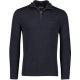 Gant trui katoen half zip donkerblauw normale fit