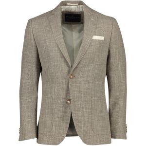 Gemêleerd Portofino colbert Leek jacket drop bruin normale fit