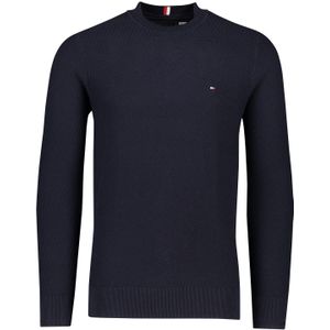 Tommy Hilfiger trui ronde hals navy katoen Big&Tall