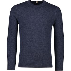 BOSS Black Anore trui ronde hals donkerblauw