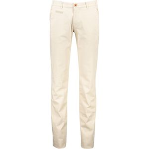 North84 Pantalon chino ecru katoen normale fit