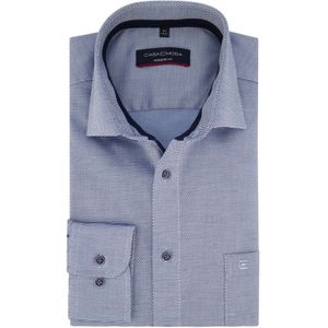 Casa Moda business overhemd normale fit blauw strijkvrij
