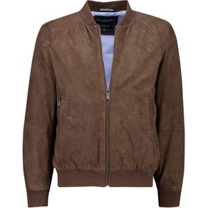 Wellington of Bilmore bomberjack effen bruin suede