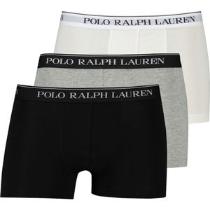 Polo Ralph Lauren boxershort wit grijs zwart 3-pack effen