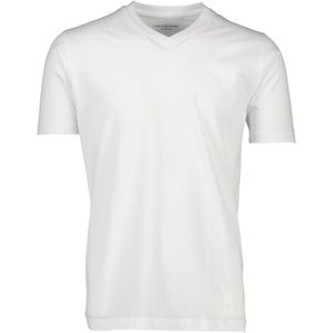 Casa Moda t-shirt v-hals wit effen katoen