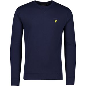 Katoenen Lyle & Scott sweater ronde hals navy