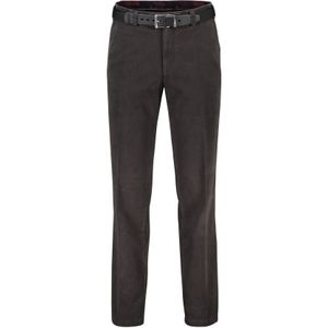 M.E.N.S. flatfront broek bruin katoen-stretch