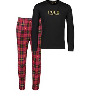 Zwarte Polo Ralph Lauren pyjama met print katoen