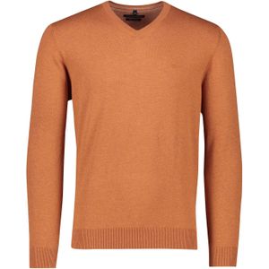 Casa Moda trui v-hals oranje effen