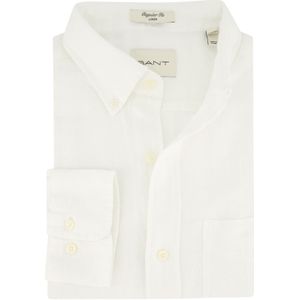 Gant overhemd regular fit wit linnen