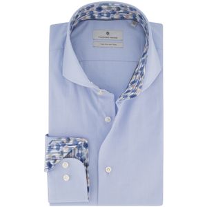 Thomas Maine overhemd mouwlengte 7 normale fit lichtblauw effen katoen Tailored Fit