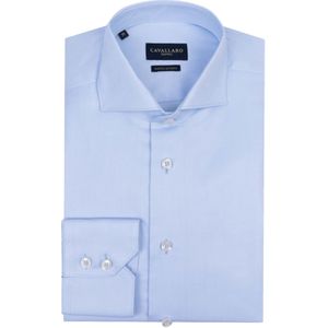Cavallaro overhemd NOS widespread lichtblauw slim fit