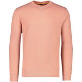 Boss Orange sweater ronde hals roze effen katoen