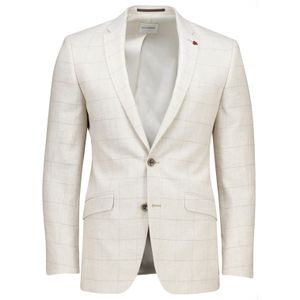 Roy Robson - Colbert - Beige - Mix en Match - Geruit - Slim Fit