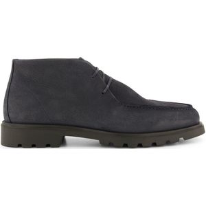 Giorgio schoenen navy met donkere zool effen leer