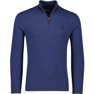 Polo Ralph Lauren trui blauw opstaande kraag wol