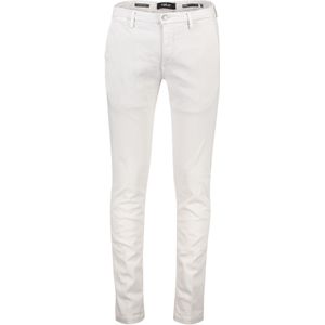 Replay katoenen broek ecru effen Zuemar Stretch