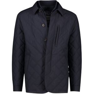 Corneliani jas polyester donkerblauw normale fit