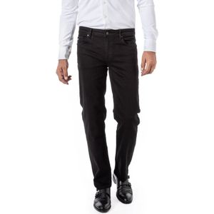 Hiltl jeans zwart effen denim, stretch Tecade slim fit
