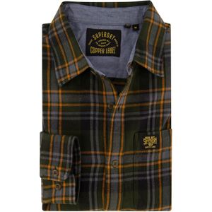 Superdry overhemd groen geruit flanel