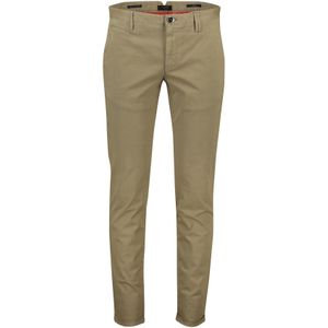 Katoenen Alberto slim fit chino Rob lichtbruin