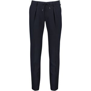 Profuomo bandplooi model broek donkerblauw effen