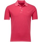 Gant polo watermeloen rood effen korte mouw