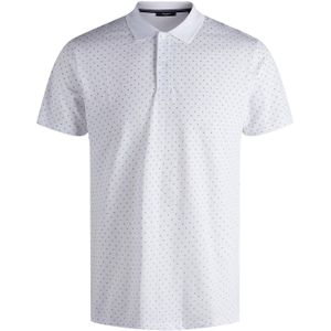 Jack & Jones polo Plus Size normale fit wit geprint katoen