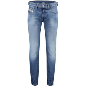 Diesel nette spijker jeans D-strukt blauw effen katoen