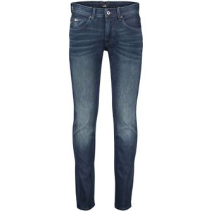 Vanguard jeans blauw effen met rits+knoop