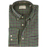 Gant overhemd flanel geruit groen button-down