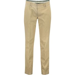 M.E.N.S. katoenen broek beige modern fit Meran