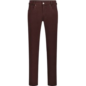 Gardeur jeans rood effen katoen