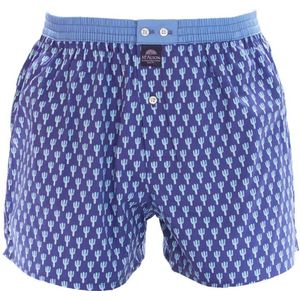 Mc Alson boxershort blauw geprint cactussen katoen