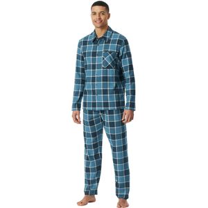 Schiesser pyjama blauw geruit