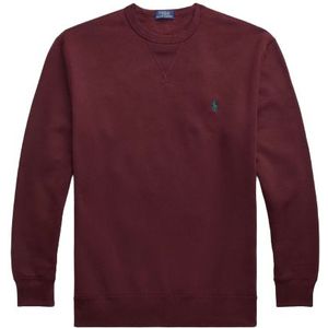 Polo Ralph Lauren ronde hals bordeaux effen katoen trui