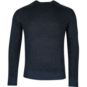 Thomas Maine gebreide turtleneck blauw structuur