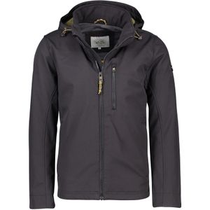 Camel Active softshell jas zwart afneembare capuchon