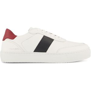 Tommy Hilfiger sneakers wit effen leer