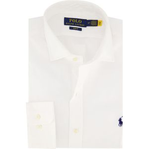 Polo Ralph Lauren Slim Fit zakelijk overhemd wit effen 100% katoen