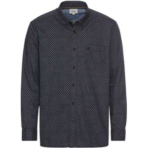 Camel Active - Overhemd - Donkerblauw - Geprint - 100% Katoen