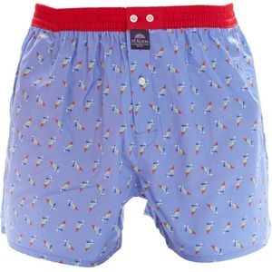 Paarse boxershort Mc Alson geprint katoen