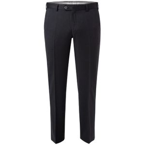 Hiltl Pantalon wol zwart effen Piacenza Regular