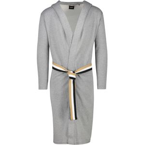 Katoenen Hugo Boss badjas F. Terry Robe grijs