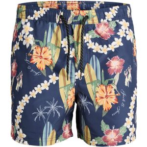 Jack & Jones Plus Size zwembroek donkerblauw met print